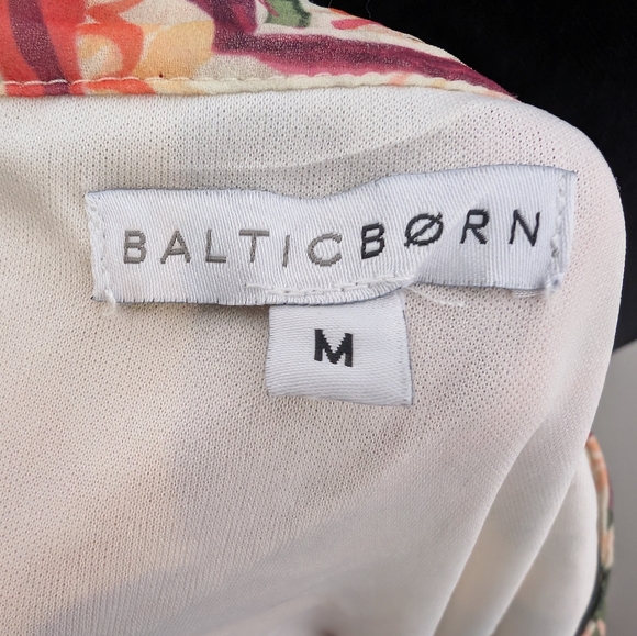 Baltic Born Floral Midi Dress in Pink and Green - Picture 4 of 6